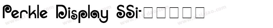 Perkle Display SSi字体转换